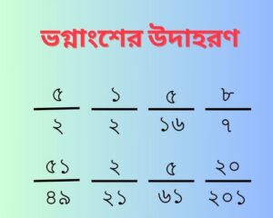 ভগ্নাংশের উদাহরণ। ভগ্নাংশ কাকে বলে